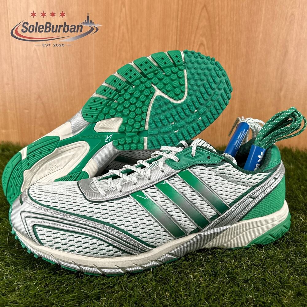 adidas Adizero Adios OG Court Green White Running Shoes JP7543 Women's Size 11